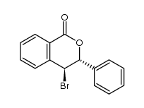 rac-(3S,4R)-4-bromo-3,4-dihydro-3-phenylisochromen-1-one Structure