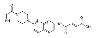 2-amino-1-(4-quinolin-2-ylpiperazin-1-yl)ethanone,but-2-enedioic acid结构式