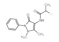 2-Chloro-N-(1,5-dimethyl-3-oxo-2-phenyl-2,3-dihydro-1H-pyrazol-4-yl)-propionamide Structure