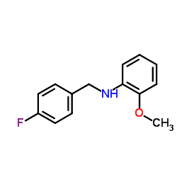 N-(4-Fluorobenzyl)-2-methoxyaniline结构式