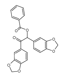 α-benzoyloxy-3,4,3',4'-bis-methylenedioxy-deoxybenzoin结构式