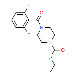 ETHYL 4-((2,6-DIFLUOROPHENYL)CARBONYL)PIPERAZINECARBOXYLATE structure