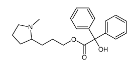 3-(1-methylpyrrolidin-2-yl)propyl 2-hydroxy-2,2-diphenylacetate结构式