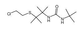 1-<2-<(2-chloroethyl)thio>-1,1,2,2-tetramethylethyl>-3-tert-butylurea结构式