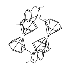 [(5-tBu-2-(Me2NCH2)C6H3)Ga(η6-C6H5)2Cr]2 Structure