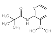 (2-PIVALAMIDOPYRIDIN-3-YL)BORONIC ACID结构式