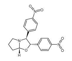 (2S,3S,7aR)-2,3-bis(4-nitrophenyl)hexahydropyrrolo[2,1-b]oxazole Structure