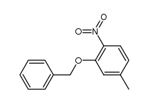 1-nitro-2-benzyloxy-4-methyl-benzene结构式
