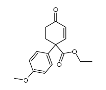 Ethyl 1-(4-methoxyphenyl)-4-oxocyclohex-2-enecarboxylate Structure