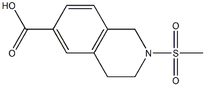 2-(methylsulfonyl)-1,2,3,4-tetrahydroisoquinoline-6-carboxylic acid结构式