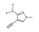 1-methyl-3-(difluoromethyl)-1H-pyrazole-4-carbonitrile结构式