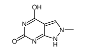 2-methyl-1H-pyrazolo[3,4-d]pyrimidine-4,6-dione结构式