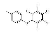 1-chloro-2,3,5,6-tetrafluoro-4-(4-methylphenyl)sulfanylbenzene结构式