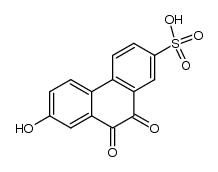 7-hydroxy-9,10-dioxo-9,10-dihydro-phenanthrene-2-sulfonic acid Structure