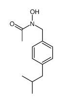 N-hydroxy-N-[[4-(2-methylpropyl)phenyl]methyl]acetamide结构式