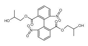 S-2,2'-dinitrobiphenyl-6,6'-dicarbonsaeure-di-(2-hydroxypropyl)-ester Structure