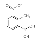 2-甲基-3-硝基苯硼酸结构式