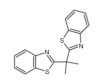 α,α-dimethylbis(2-benzothiazolyl)methane Structure