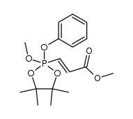methyl (E)-3-(2-methoxy-4,4,5,5-tetramethyl-2-phenoxy-1,3,2l5-dioxaphospholan-2-yl)acrylate Structure