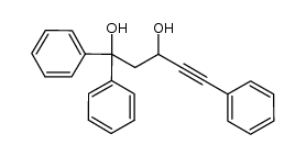 1,1,5-triphenylpent-4-yne-1,3-diol Structure