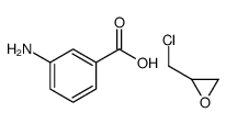 3-aminobenzoic acid,2-(chloromethyl)oxirane Structure