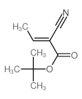 2-Butenoic acid,2-cyano-, 1,1-dimethylethyl ester structure