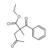 ethyl 2-benzoyl-2-methyl-4-oxopentanoate结构式