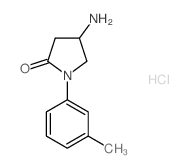 4-amino-1-(3-methylphenyl)pyrrolidin-2-one(SALTDATA: HCl)结构式