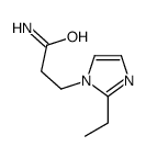 3-(2-ethylimidazol-1-yl)propanamide Structure