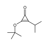 2-[(2-methylpropan-2-yl)oxy]-3-propan-2-ylcycloprop-2-en-1-one结构式
