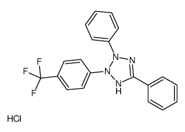 2,5-diphenyl-3-[4-(trifluoromethyl)phenyl]-1H-tetrazol-1-ium,chloride Structure