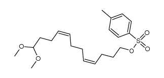 (4Z,8Z)-1,1-dimethoxy-12-tosyloxy-4,8-dodecadiene结构式