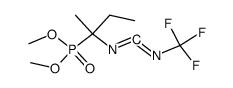 O,O-dimethyl-1-(4,4,4-trifluoro-1,3-diazabutadien-1,2-yl)-1-methylpropylphosphonate结构式