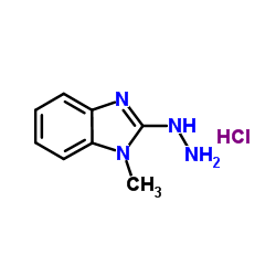 2-Hydrazino-1-methyl-1H-benzimidazole hydrochloride (1:1) structure