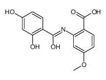 2-[(2,4-dihydroxybenzoyl)amino]-4-methoxybenzoic acid Structure