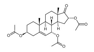 Androst-5-en-17-one, 3,7,16-tris(acetyloxy)-, (3beta,7alpha,16alpha)- (9CI)结构式