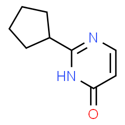 2-Cyclopentyl-4(1H)-pyrimidinone Structure