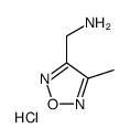(4-METHYL-1,2,5-OXADIAZOL-3-YL)METHANAMINE HYDROCHLORIDE Structure
