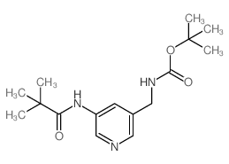 tert-Butyl (5-pivalamidopyridin-3-yl)-methylcarbamate structure