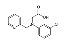 N-(3-Chlorophenyl)-N-(2-pyridinylmethyl)glycine Structure