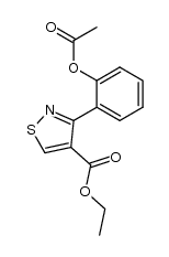 ethyl 3-(o-acetoxyphenyl)isothiazole-4-carboxylate结构式