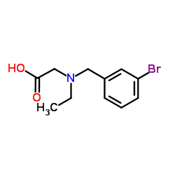 N-(3-Bromobenzyl)-N-ethylglycine Structure