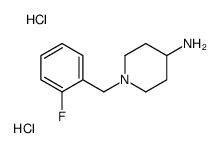 1-(2-fluorobenzyl)piperidin-4-amine dihydrochloride结构式