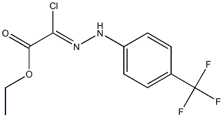 (Z)-ethyl 2-chloro-2-(2-(4-(trifluoroMethyl)phenyl)hydrazono)acetate Structure