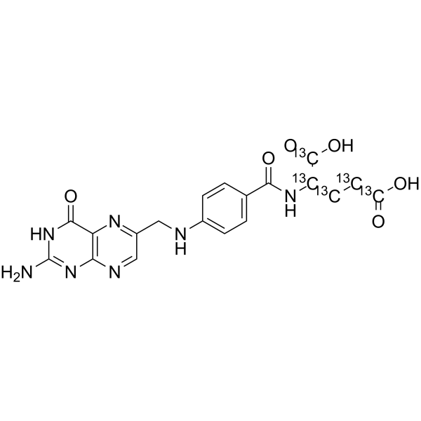 Folic Acid-13C5结构式