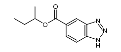 1H-benzotriazole-5-carboxylic acid sec.-butyl ester Structure