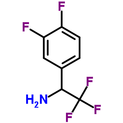 1-(3,4-Difluorophenyl)-2,2,2-trifluoroethanamine结构式