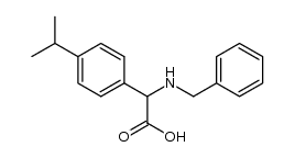 2-(benzylamino)-2-(4-isopropylphenyl)acetic acid Structure