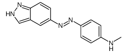 5-(4-methylaminophenylazo)indazole结构式