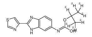 堪苯达唑-D7结构式